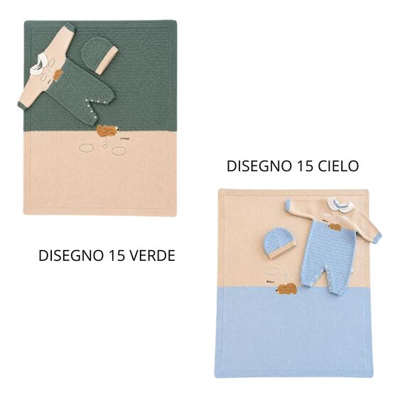 SET 3 PEZZI NEONATO NASCITA NAZARENO GABRIELLI NG-3488