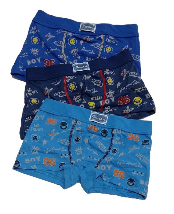 Boxer bambino in cotone elasticizzato Gasolino U3584