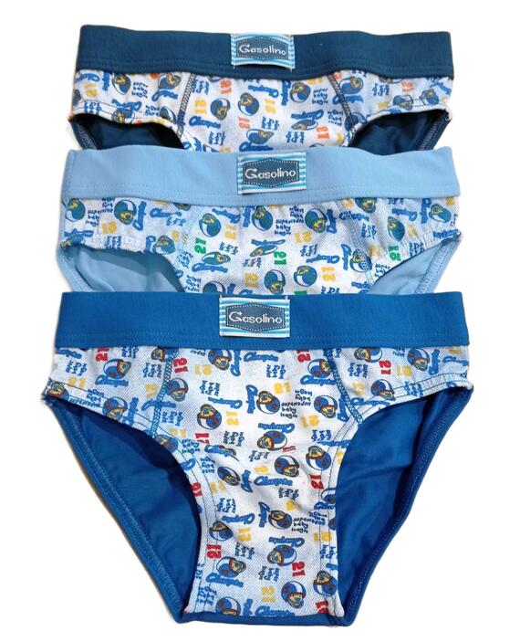 Slip da bambino in cotone elasticizzato Gasolino U3659