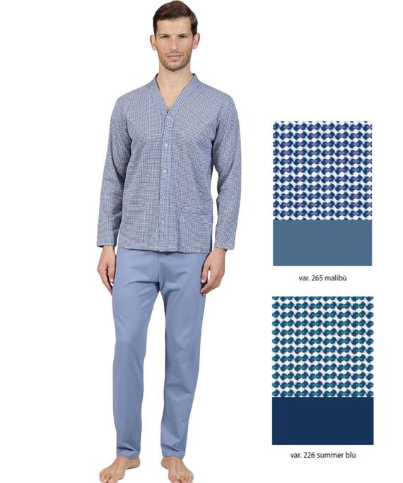 Pigiama uomo aperto in jersey di cotone Bip Bip 3782