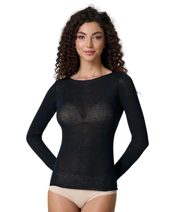 MAGLIA DONNA SCOLLO A BARCA IN CASHMERE JADEA 4064