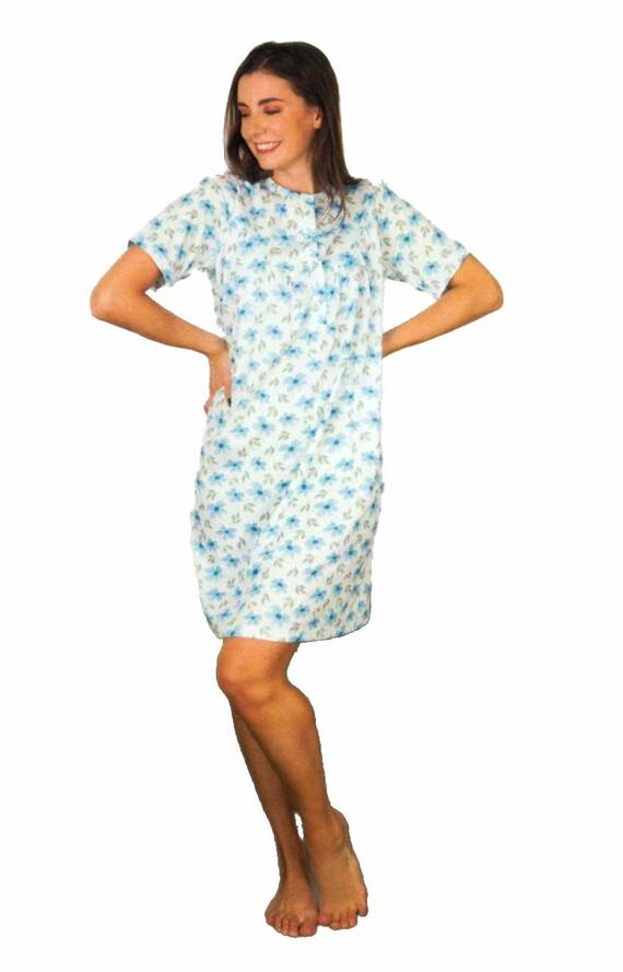 Women's short-sleeved cotton nightdress Silvia 41316