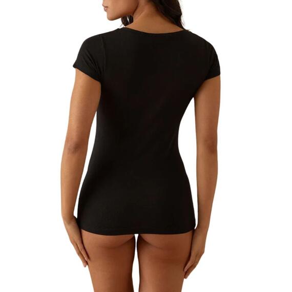 T-shirt donna scollo tondo in cotone modal Jadea 181