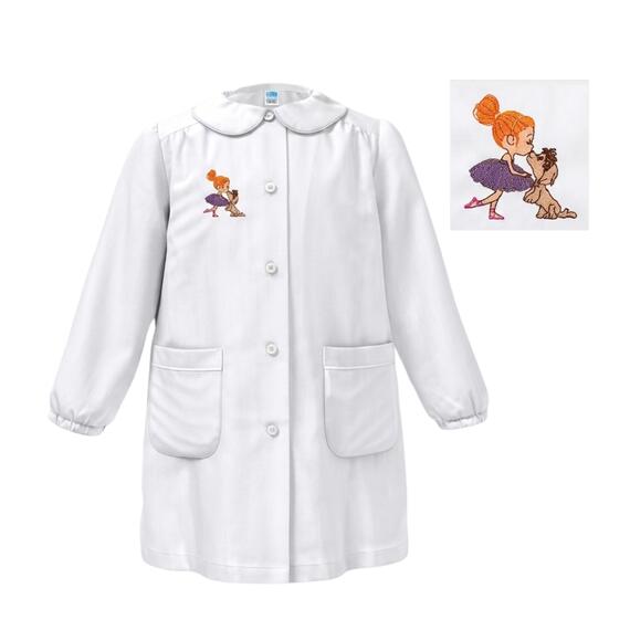 GREMBIULE BAMBINA ASILO SIGGI 33GR4331 RICAMO BALLERINA-CAGNOLINO
&nbsp;