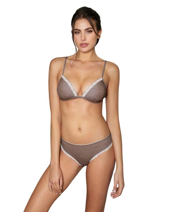 Coordinato donna con triangolo imbottito e slip Jadea 4815