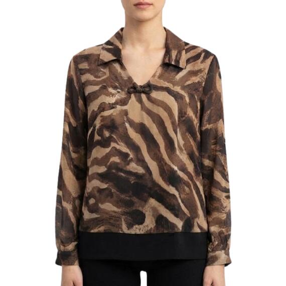 Casacca donna a fantasia Carla Ferroni 50372