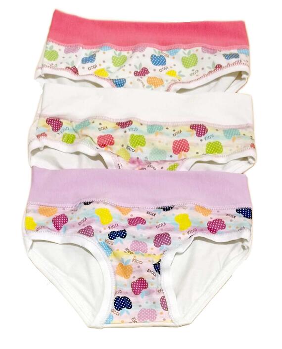 Slip bambina fascia alta in cotone elasticizzato Kika 518/A