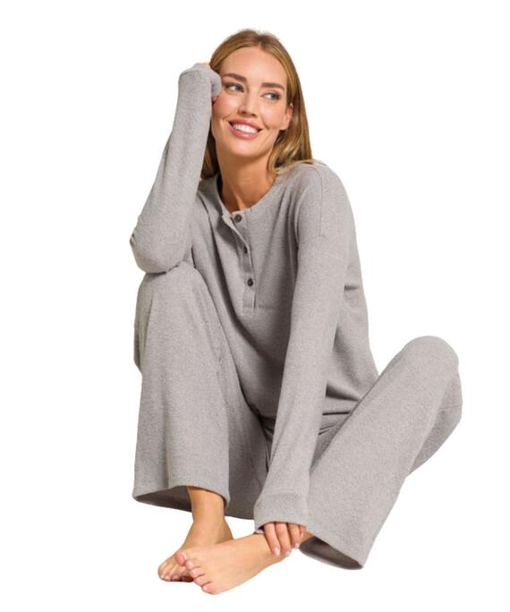 Pigiama donna in jersey di viscosa a coste Jadea Home 5277