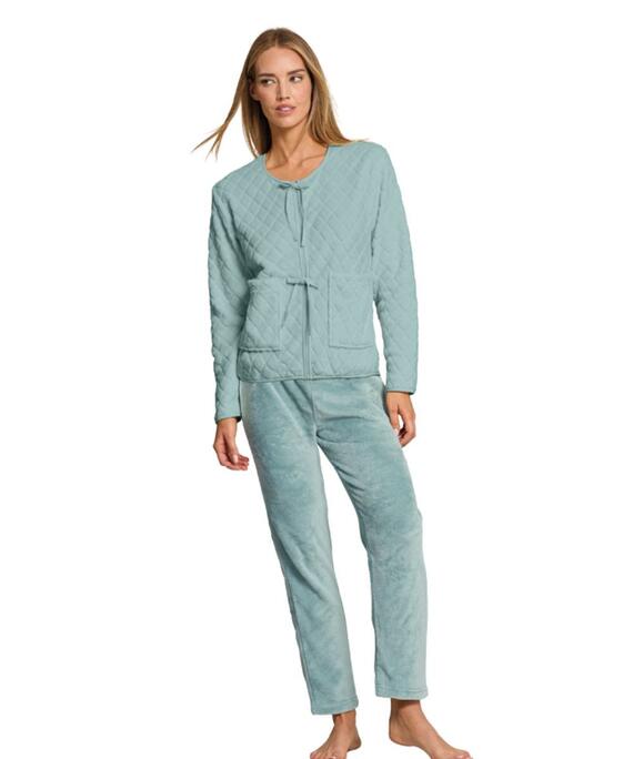 Tuta donna con zip in caldo pile coral Jadea 5286