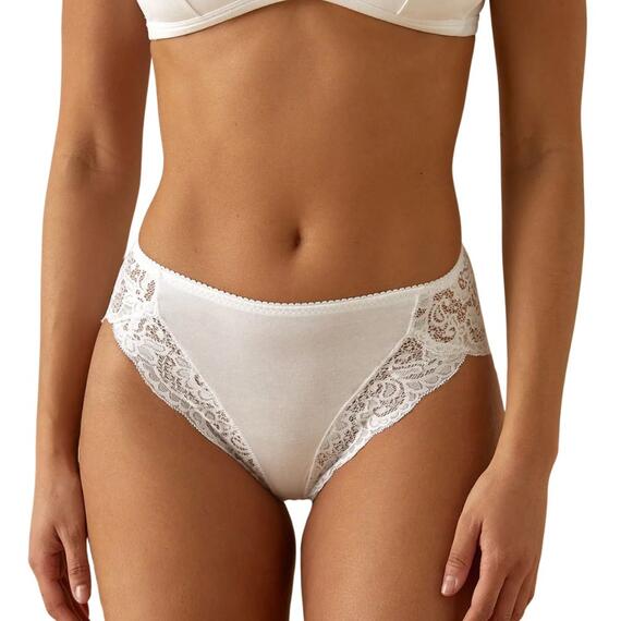 JADEA 530 SCALLOPED AND LACE BRIEFS