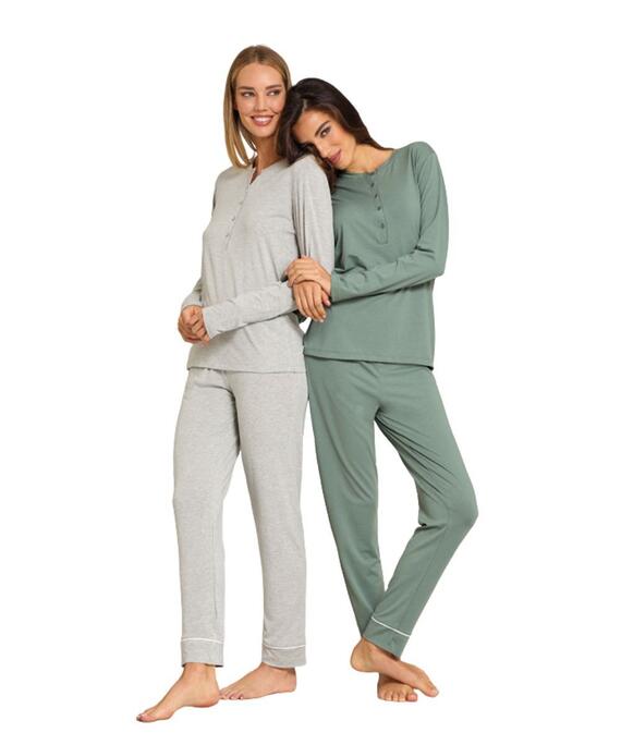 Pigiama donna in jersey di viscosa pesante Jadea Home 5313