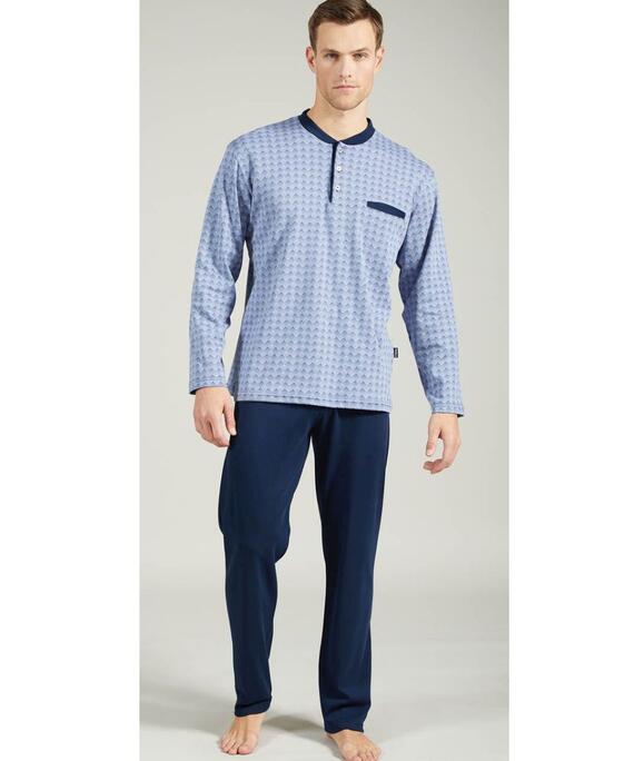 Pigiama uomo in jersey di cotone caldo Bip Bip 6958
