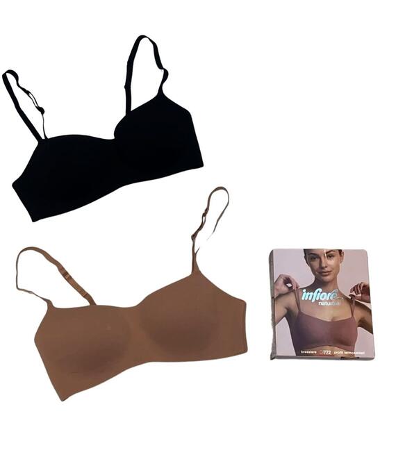 Brassiere imbottita in cotone elasticizzato Naturalfit Infiore 772