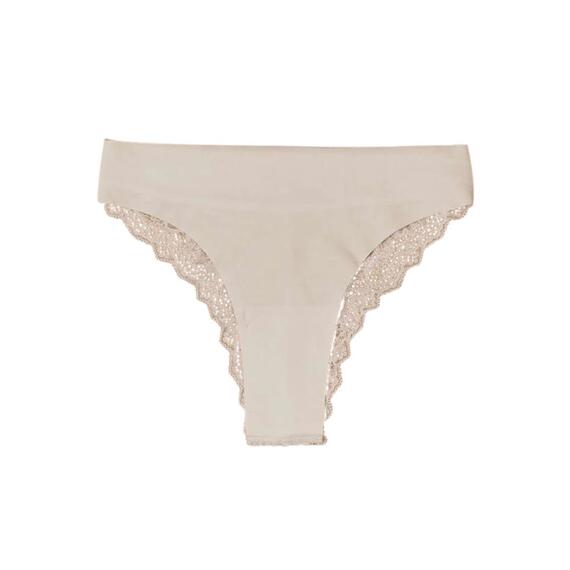 Laser cut women's Brazilian briefs with lace Jadea 8015