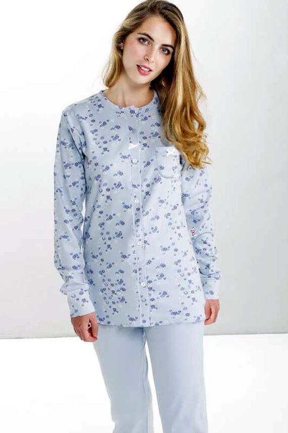 Open CALIBRATO women's pajamas in warm cotton jersey StellaDueGi D8607