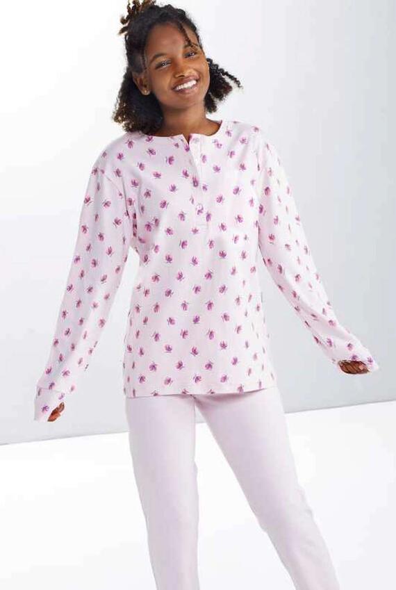 Calibrated women's pajamas in warm cotton jersey StellaDueGi D8608