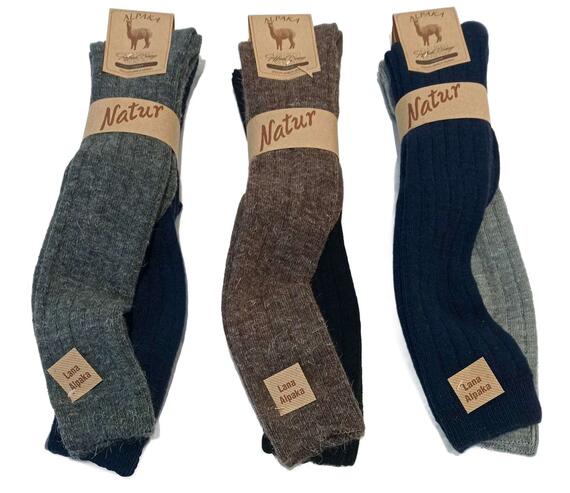 Long socks for men and women in alpaca Goffredo Berenzi 9003