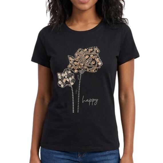 T-SHIRT DONNA MANICA CORTA FLORA 99057
