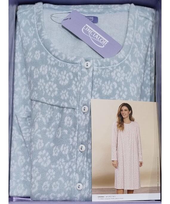 Linclalor 77875 Milano Stitch Wool Cotton Nightgown