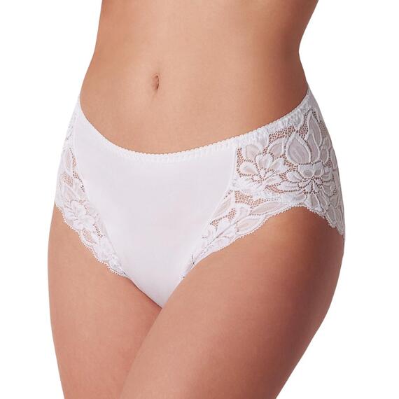 Slip donna midi in cotone-modal con pizzo Cotonella ADC89