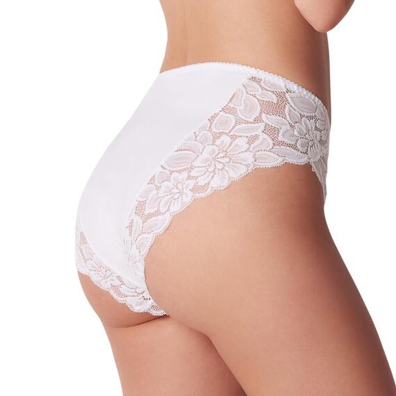 Slip donna midi in cotone-modal con pizzo Cotonella ADC89