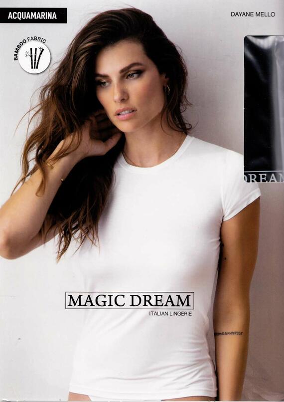 T-shirt donna in bamboo Magic Dream Acquamarina