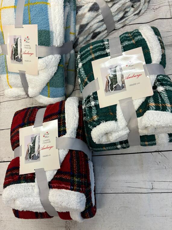 COPERTA PLAID AMBURGO LOVELY HOME 150X200 - 1 PIAZZA