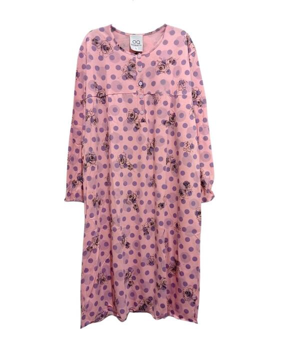 Moquette Amelie женская хлопковая ночная рубашка с длинным рукавом