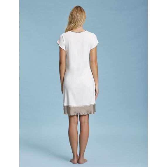 ANDRA 7412 WOMEN'S OPEN SHORT-SLEEVE NIGHTGOWN