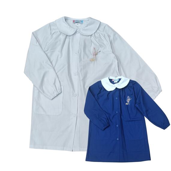 GREMBIULE SCUOLA BAMBINA 90280 RICAMO BALLERINA