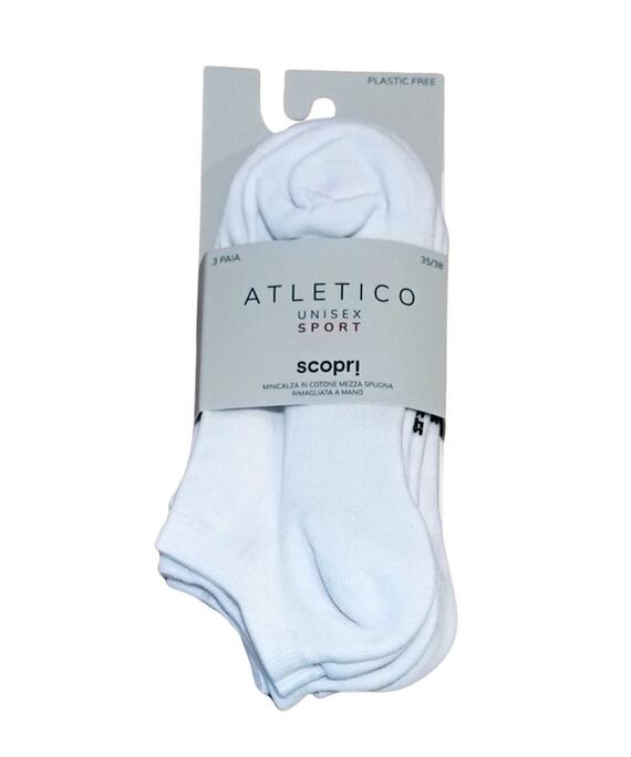 Mini-chaussette unisexe en coton et éponge Discover Atletico TRI-PACK