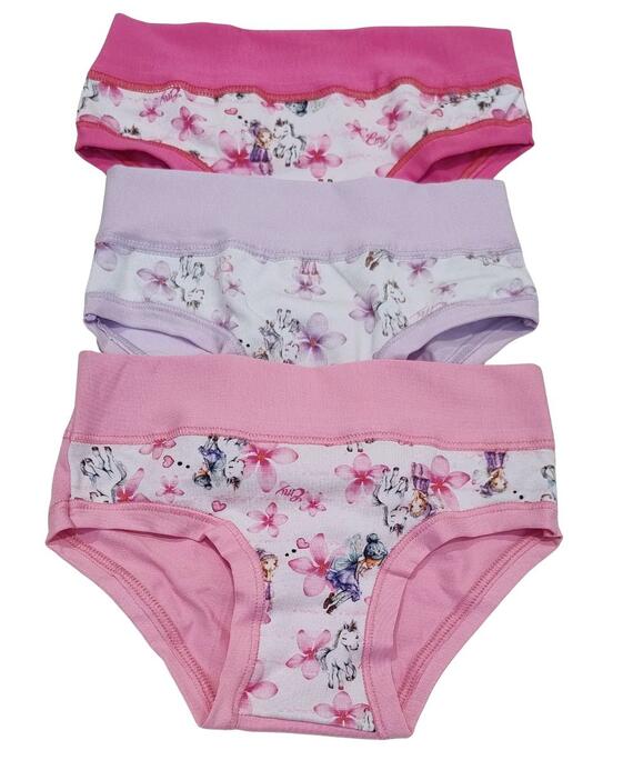 Slip bambina in cotone elasticizzato Emy B3014