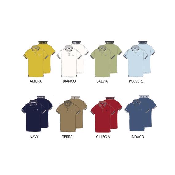 POLO UOMO PIQUET DI COTONE BACI&ABBRACCI BAM 1420