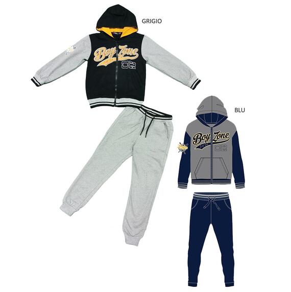 BOYS' OPEN TRACKSUIT WITH HOOD BOYZONE 38025 8-16 YEARS