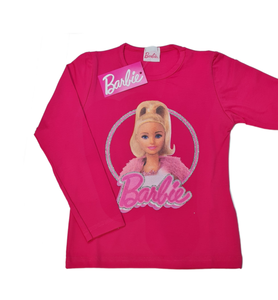BARBIE digital print long-sleeved T-Shirt for girls 4-12 Years