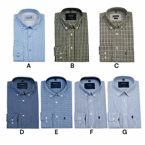CAMICIA UOMO COTONE MANICA LUNGA FANTASIA BAHAMAS G-CLUB&nbsp;