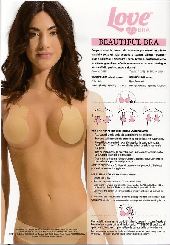 Coppe adesive effetto push-up LoveandBra Beautiful Bra