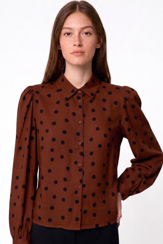 Camicia effetto raso pois Fiorenza Amadori C1673F4