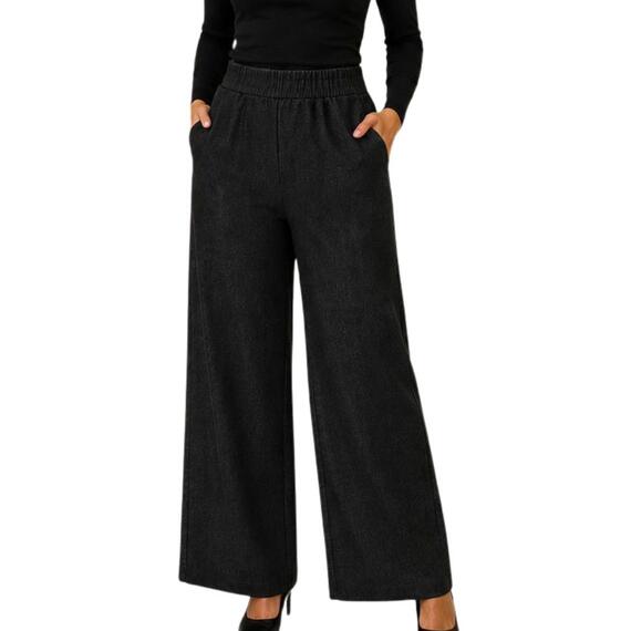 Pantalone donna a palazzo effetto denim Chiara Autieri pa3044
