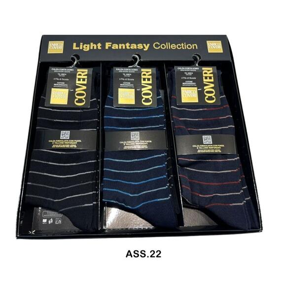 Calzino corto uomo in cotone elasticizzato Coveri Yacht Line &nbsp;Ass.21-22