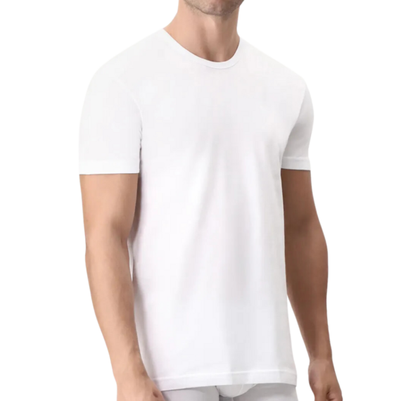 CAGI 1328 MEN'S CREW NECK COMBED COTTON T-SHIRT