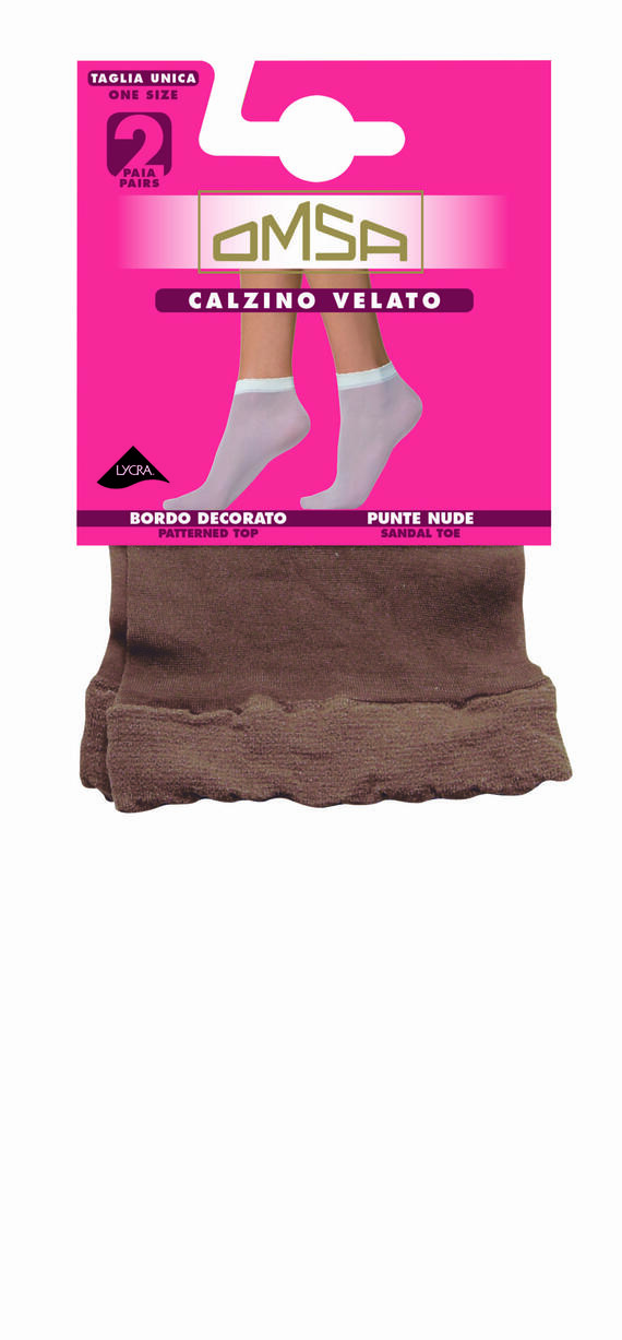 Women's lycra socks 20 den. Omsa 085 (bi-pack)
