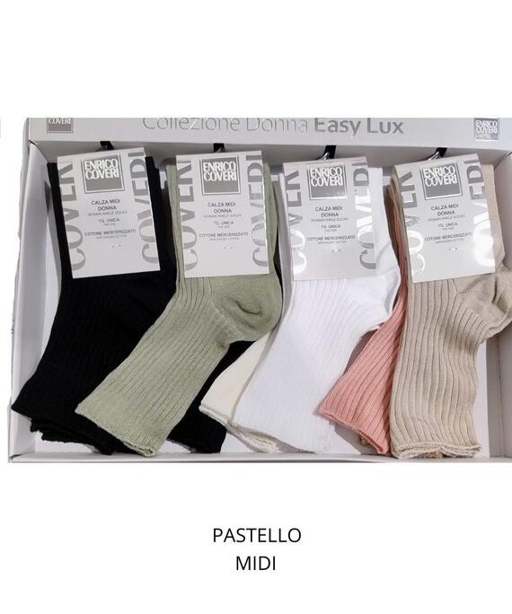 Calzino corto medio donna in cotone elasticizzato Coveri Carolina MIDI
