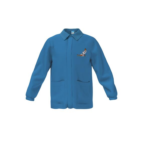 SIGGI 33CS1891 CHILDREN'S SCHOOL JERSEY WITH FOOTBALLER EMBROIDERY