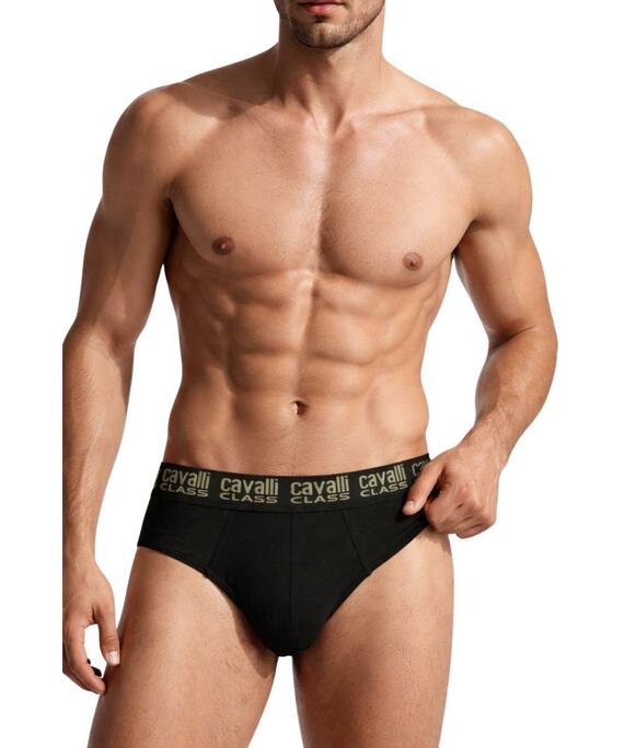 Slip uomo in cotone elasticizzato Cavalli Class QXO01D