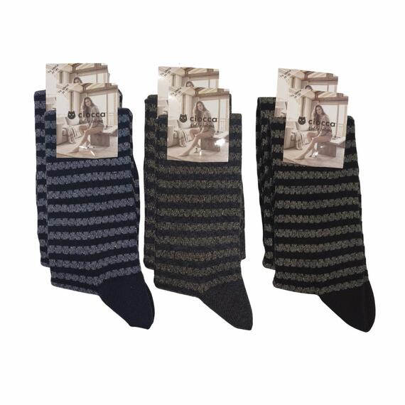 Calzino lungo donna in caldo cotone Ciocca CID9959