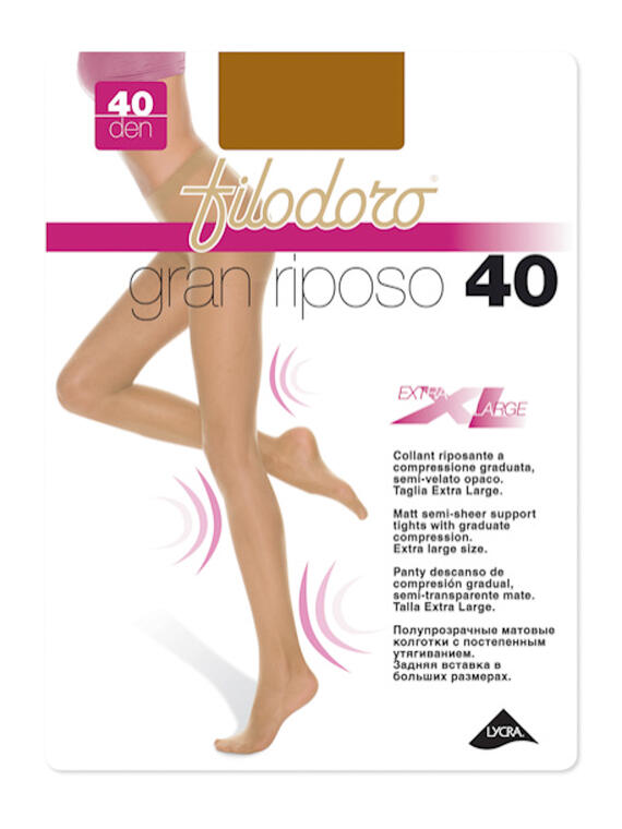 FILODORO GREAT RIPOSO WOMEN'S RELAXING TIGHTS 40 XL - XXL