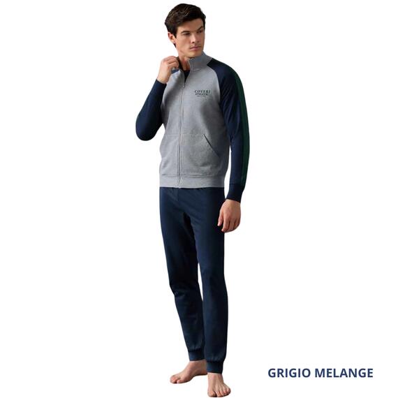 TUTA UOMO FULLZIP COTONE COVERI EA1046