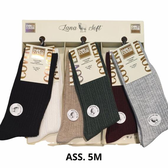 Calza midi donna in misto lana Coveri Lanasoft