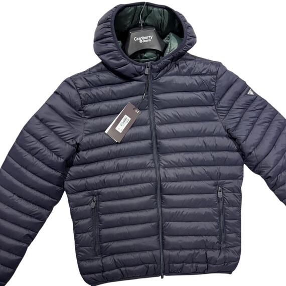 PIUMINO UOMO 100GR CON CAPPUCCIO CRANBERRY CB24003